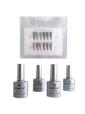 12 ESMALTE GEL DAFU DF-EM12PR UV&LED RIO DE PRATA 8ML BOX