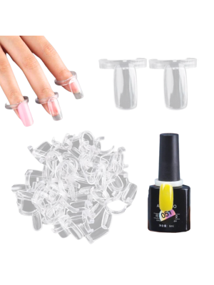 KIT 50 ANEL DE UNHA EXPOSITOR DE FRASCO ESMALTE MOSTRUARIO TRANSPARENTE