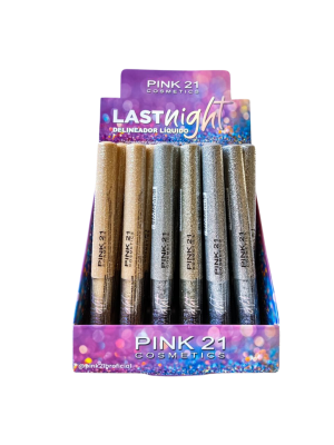 24 DELINEADOR PINK 21 CS3653 LIQ GLITTER LAST NIGHT BOX