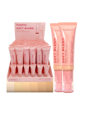 36 BASE RUBY ROSE HBM301-G1 SOFT BLEND C/ PUMP APLIC BOX COM PROVADORES G1