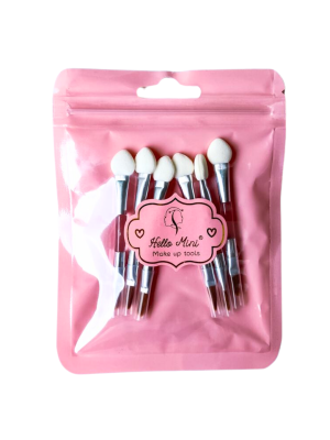 PINCEL DUPLO HELLO MINI CV1206 APLICADOR SOMBRA E BATOM (C/6)