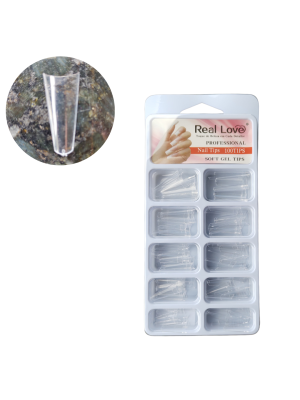UNHA SOFT GEL REAL LOVE YU27KC TIPS BAILARINA TRANSPARENTE (EMB C/100)