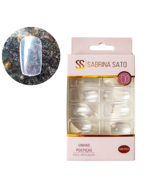 UNHA POSTICA SABRINA SATO SP1161 TRADICIONAL CURTA TRANSPARENTE (EMB C/120)