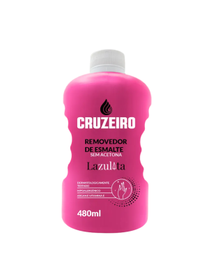 REMOVEDOR GRANDE DE ESMALTE CRUZEIRO SEM ACETONA 480ML