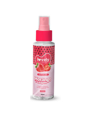 BODY SPLASH FACE BEAUTIFUL LOVELY VEGANO MORANGO 100ML