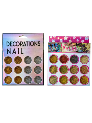 ENFEITE P/ UNHA AB-HZF14-10 SORTIDOS NEUTROS (EMB C/12)