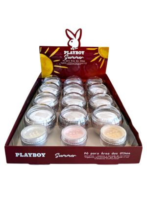 12 PÓ P/ ÀREA DOS OLHOS C/ ESPONJINHA PLAYBOY SUMMER HB105994 HB105994 BOX COM PROVADORES