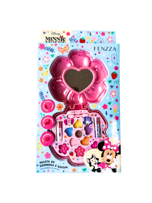 PALETA FENZZA DIS037 SOMBRAS E BATOM MINNIE KIT INFANTIL
