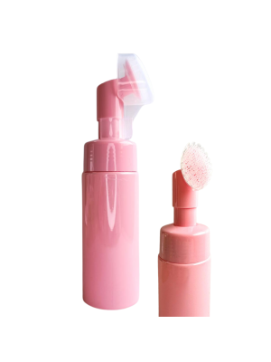 FRASCO PUMP ESPUMA COM ESCOVA P/ LIMPEZA ROSA 150ML