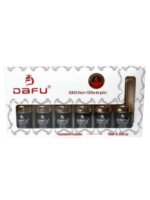 6 ESMALTE GEL DAFU DF-RE7 UV&LED REDVEU+OLHOGATO 10ML BOX 