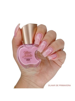 ESMALTE MISS ARTISTIC OLHAR DE PRIMAVERA TRANSPARENTE FREE 12ML