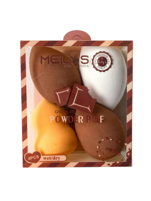 ESPONJA MEILY'S MAC-362 CHOCOLATE POWDER PUFF (C/4) 