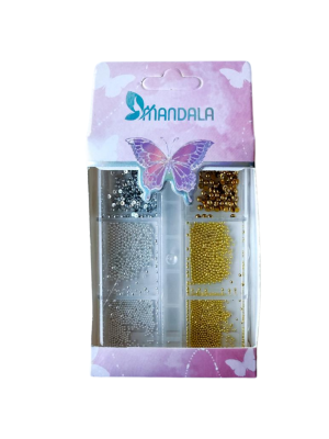 ACESSORIOS P/ UNHA MANDALA MM5012 CAVIAR (EMB C/6) 