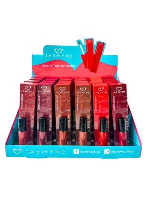 24 BATOM JASMYNE JS18022 LIQUIDO BEAUTY BOX COM PROVADOR 