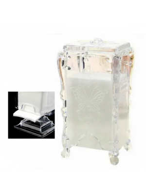 PORTA ALGODAO PRENSADO D&Z6010 COM TAMPA DECORADO