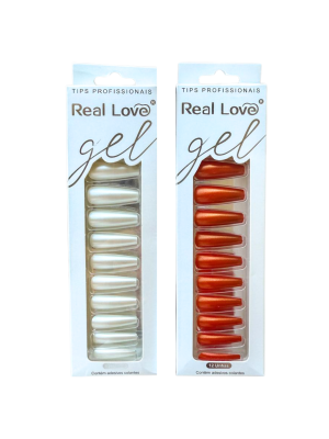 UNHA GEL REAL LOVE YUN018 EFEITO CINTILANTE (EMB C/12)