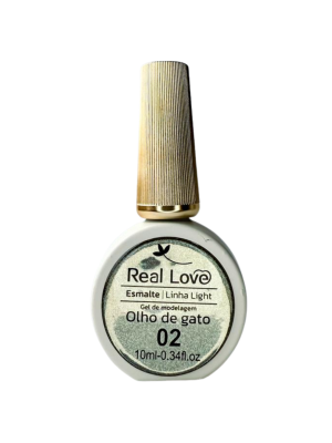 ESMALTE GEL OLHO DE GATO REAL LOVE GEL-41-2 COR 02 10ML