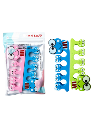 KIT SEPARADOR DE DEDOS REAL LOVE SEP15A SAPINHO (C/2) 
