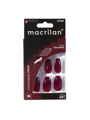UNHA MACRILAN UP405 BAILARINA VINHO (EMB C/24)