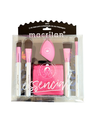 KIT PINCEL MACRILAN ED012 ESSENCIAL (C/4+ESPONJA+FAIXA)