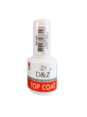 TOP COAT D&Z3358 BRANCO/VERMELHO 15ML
