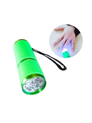 LANTERNA DE LED UV P/ UNHA GEL BORRACHA (A PILHA)