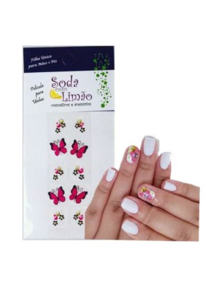 ADESIVO DE UNHA SODA COM LIMAO (EMB C/5 PARES)