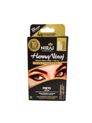 HENNA NIRAJ PRETO 4GR + FIX20ML
